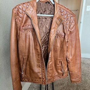 Mens Brown Leather Jacket